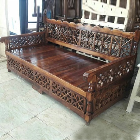 تخت سنتی چوبی طرح هندی